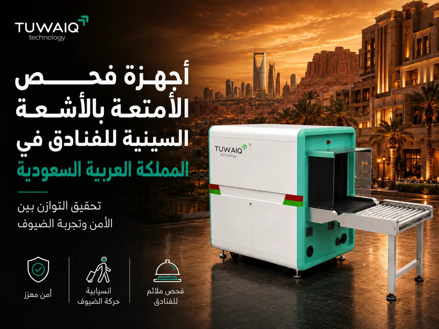 x ray baggage scanners for hotels in KSA